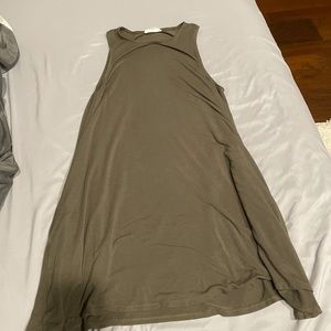 Socialite Olive Green Basics Dress